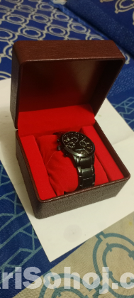 Black Emporio Armani watch for sale